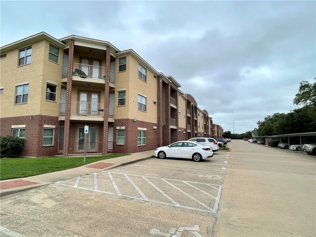 a balcony with street view