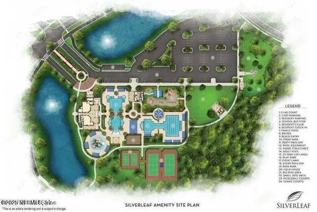 a view of a lake with a house