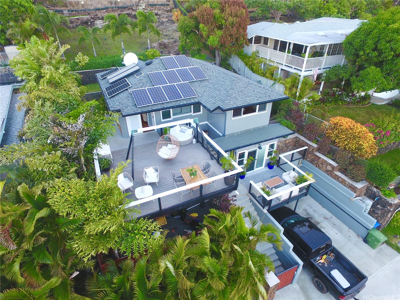 474 Hao Street Honolulu, HI 96821 - Photo 1 of 1 an aerial view of house with yard swimming pool and outdoor seating
