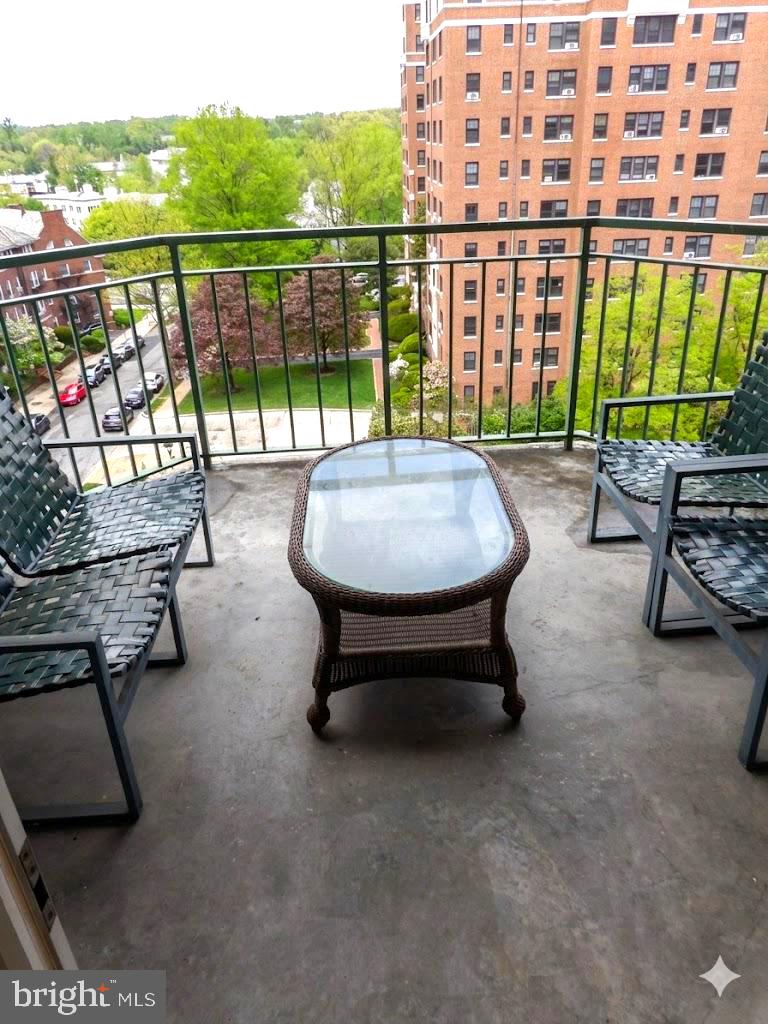 3801 Canterbury Road, Unit 716 Baltimore, MD 21218 - Photo 6 of 30 Charming balcony with city views.