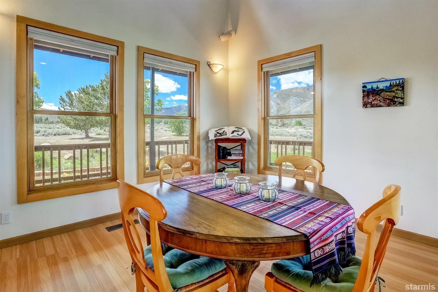 604 River Ranch Road Woodfords, CA 96120 - Photo 8 of 25 a dining room with furniture and window