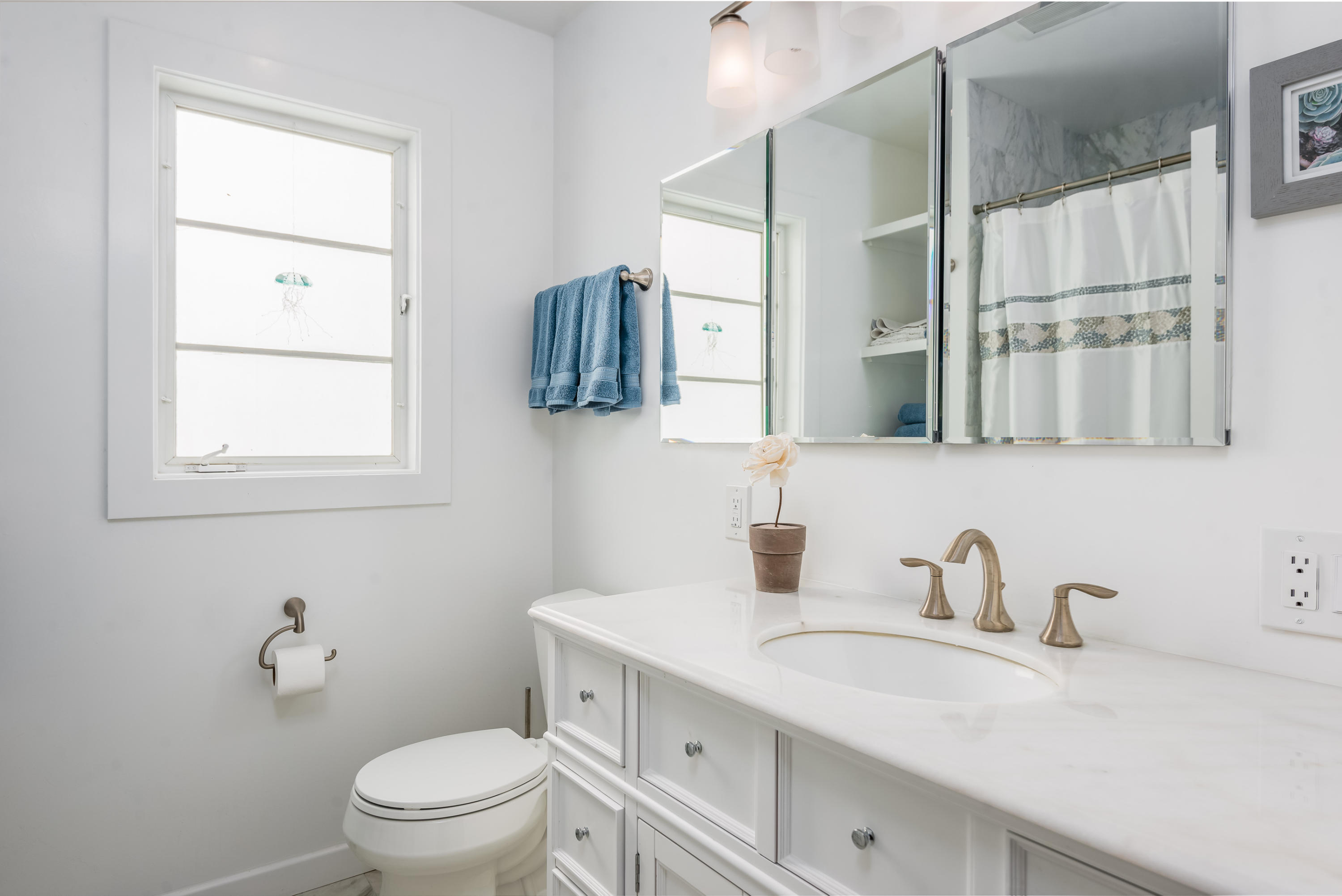 429 Terrace Road Santa Barbara, CA 93109 - Photo 9 of 15 a bathroom with a sink a toilet and mirror