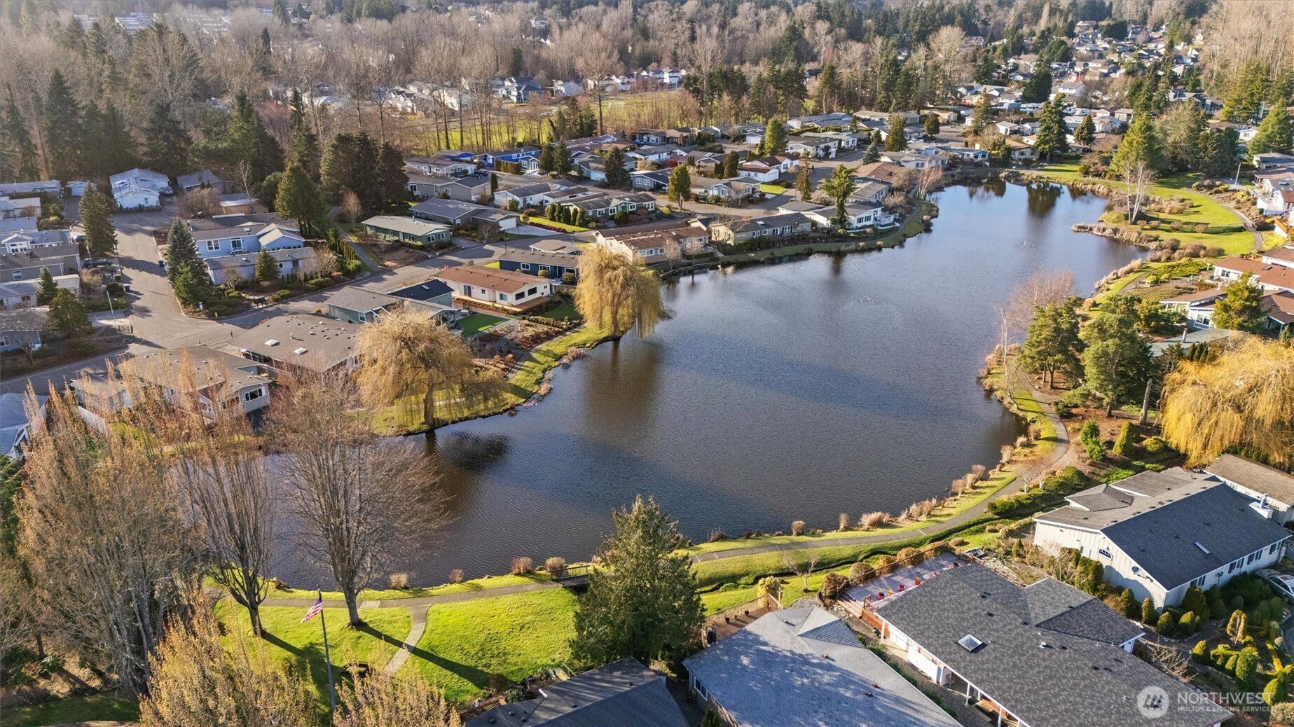 24331 S Park Bothell, WA 98021 - Photo 32 of 40 an aerial view of residential houses with outdoor space