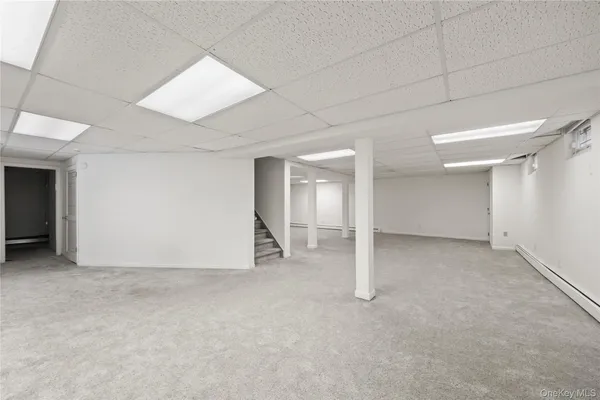 a view of a garage
