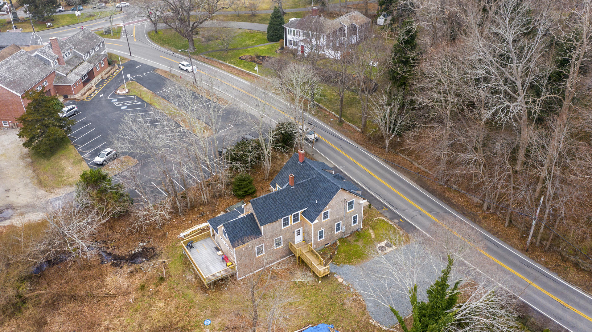 119 Tupper Road Sandwich, MA 02563 - Photo 30 of 32 an aerial view of a house with a yard