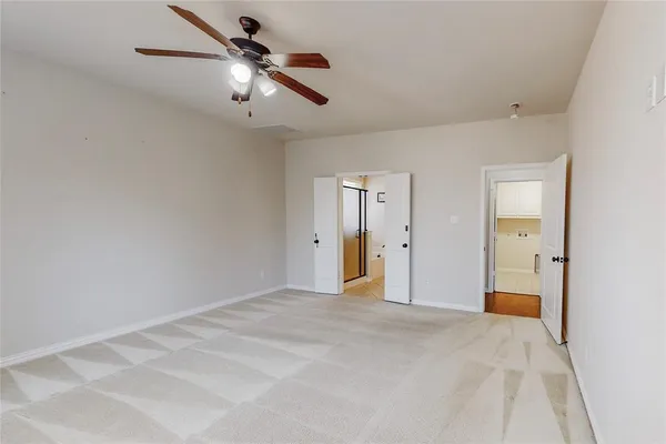 a view of an empty room