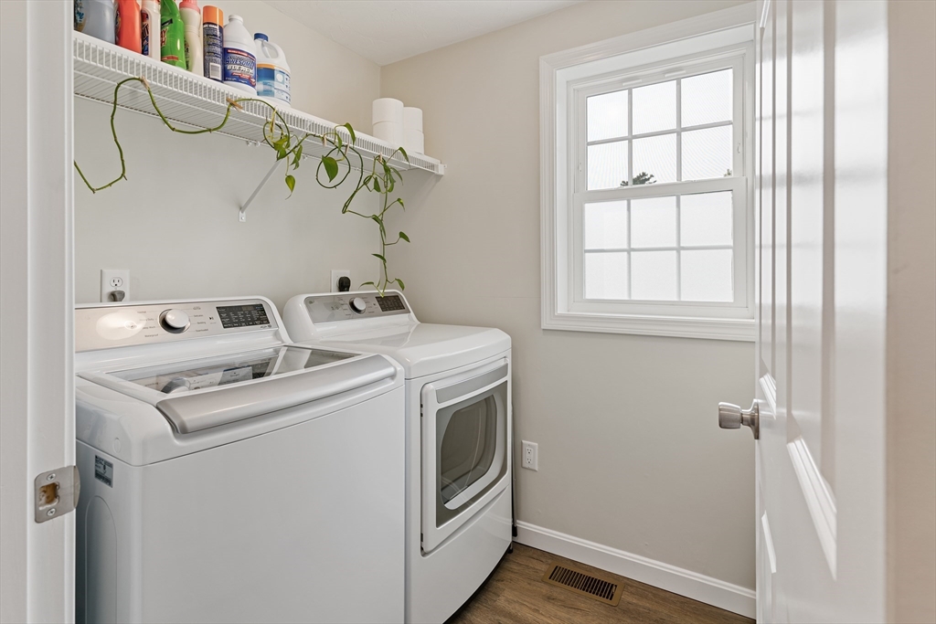 9 Tupper Hill Road, Unit 9 Plymouth, MA 02360 - Photo 19 of 30 a utility room with dryer and washer