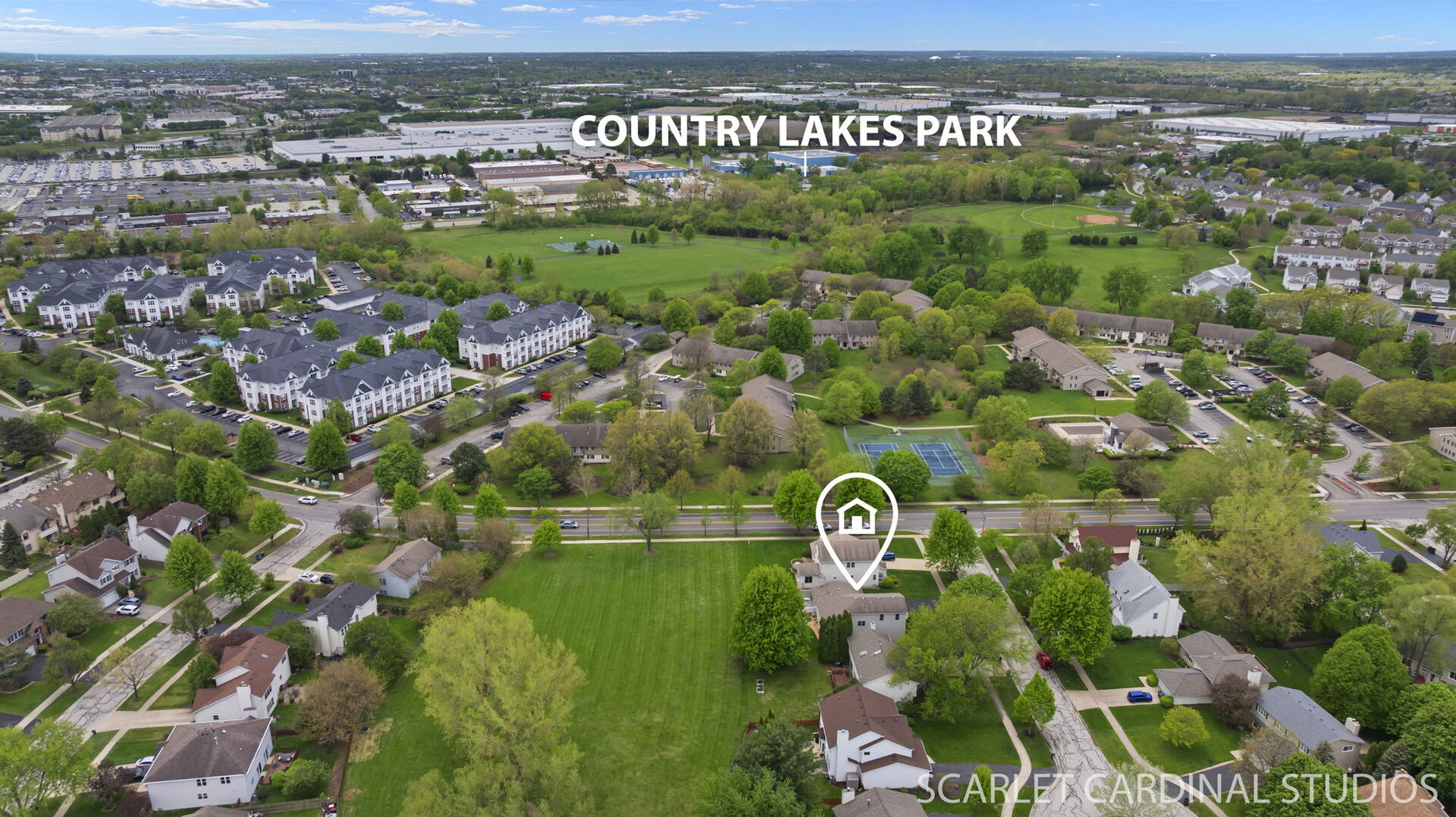 1004 Prairie View Court Naperville, IL 60563 - Photo 27 of 33 an aerial view of a residential houses with outdoor space and street view