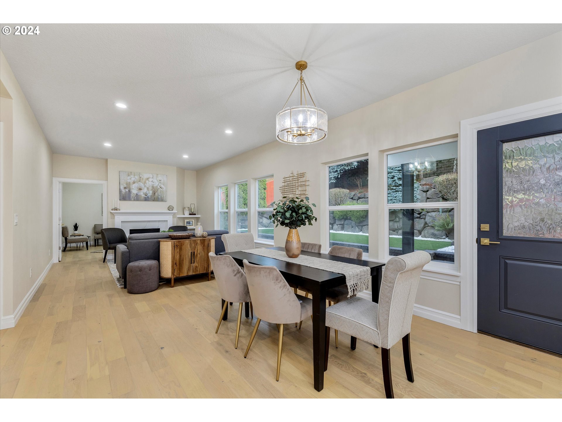 3279 Ridge Pointe Drive Forest Grove, OR 97116 - Photo 12 of 44 a view of a dining room with furniture window and outside view