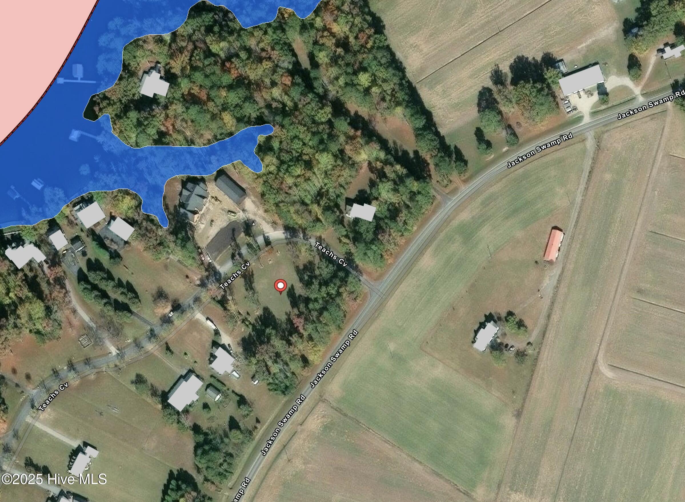 18 Teach's Cove Road Bath, NC 27808 - Photo 3 of 22 Flood Lines. Property is located in an X Zone.