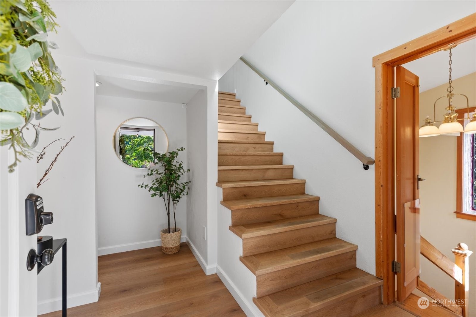 15908 68th Avenue West Edmonds, WA 98026 - Photo 4 of 40 a view of entryway and hall with wooden floor