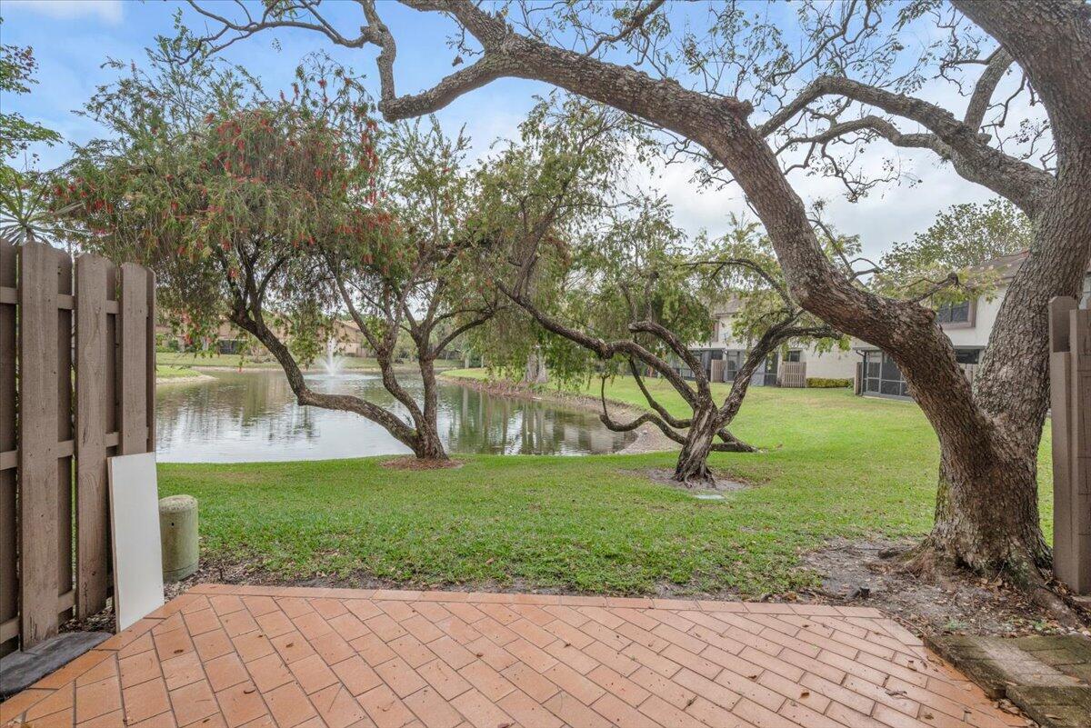 4718 Northwest 82nd Avenue, Unit 1706 Lauderhill, FL 33351 - Photo 11 of 12 a view of a yard with plants and a large tree