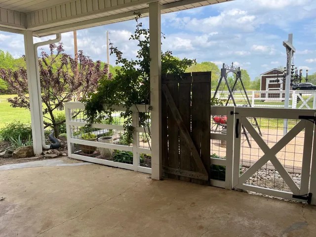 a view of a building from a balcony