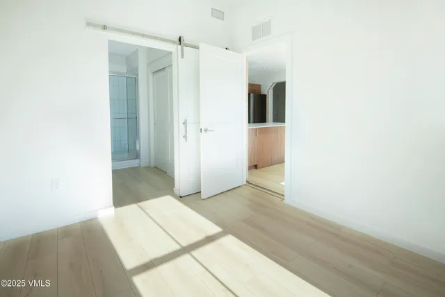 a view of a bathroom with a shower