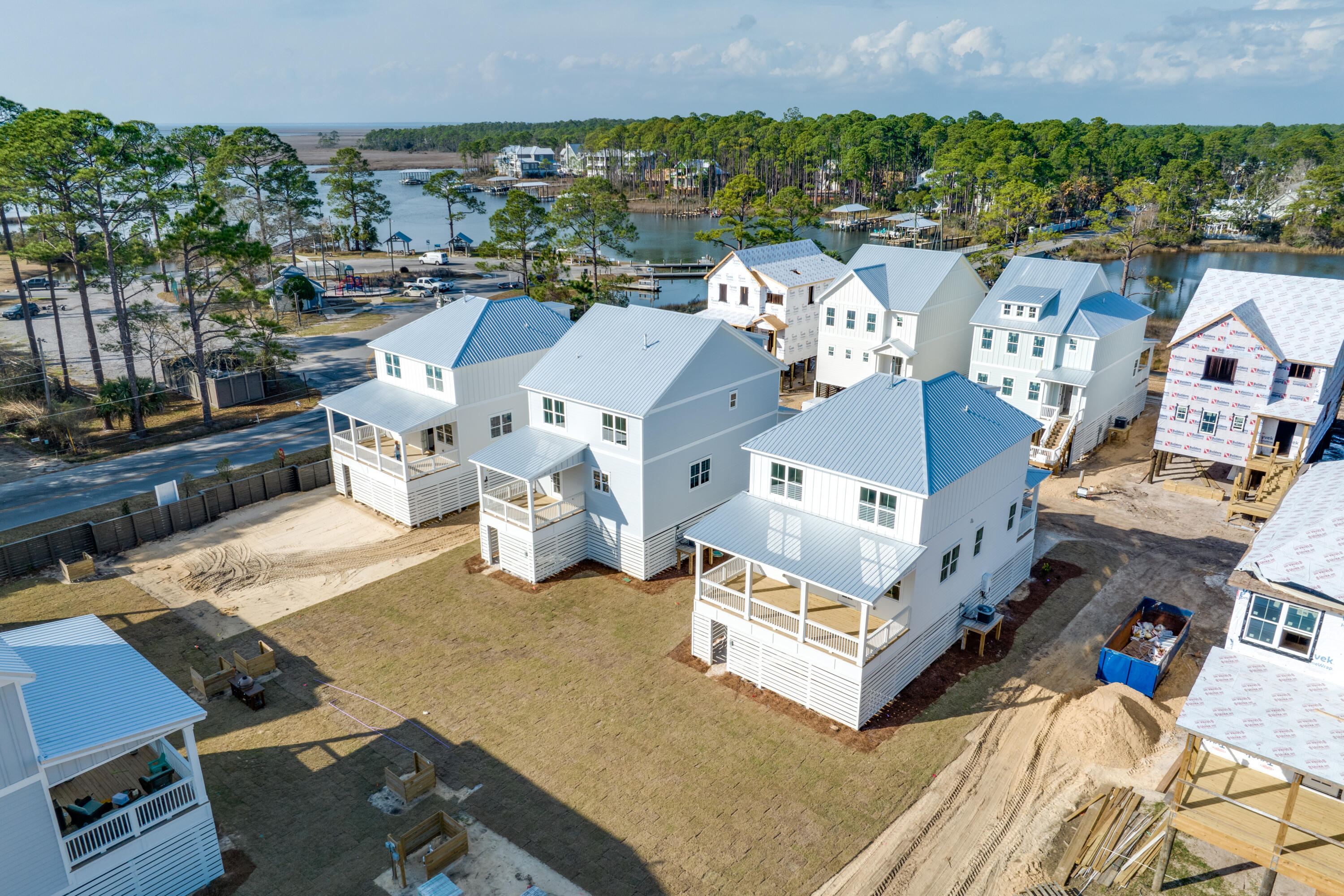 40 Mckenna Way Santa Rosa Beach, FL 32459 - Photo 5 of 61 an aerial view of a house with a swimming pool and outdoor seating