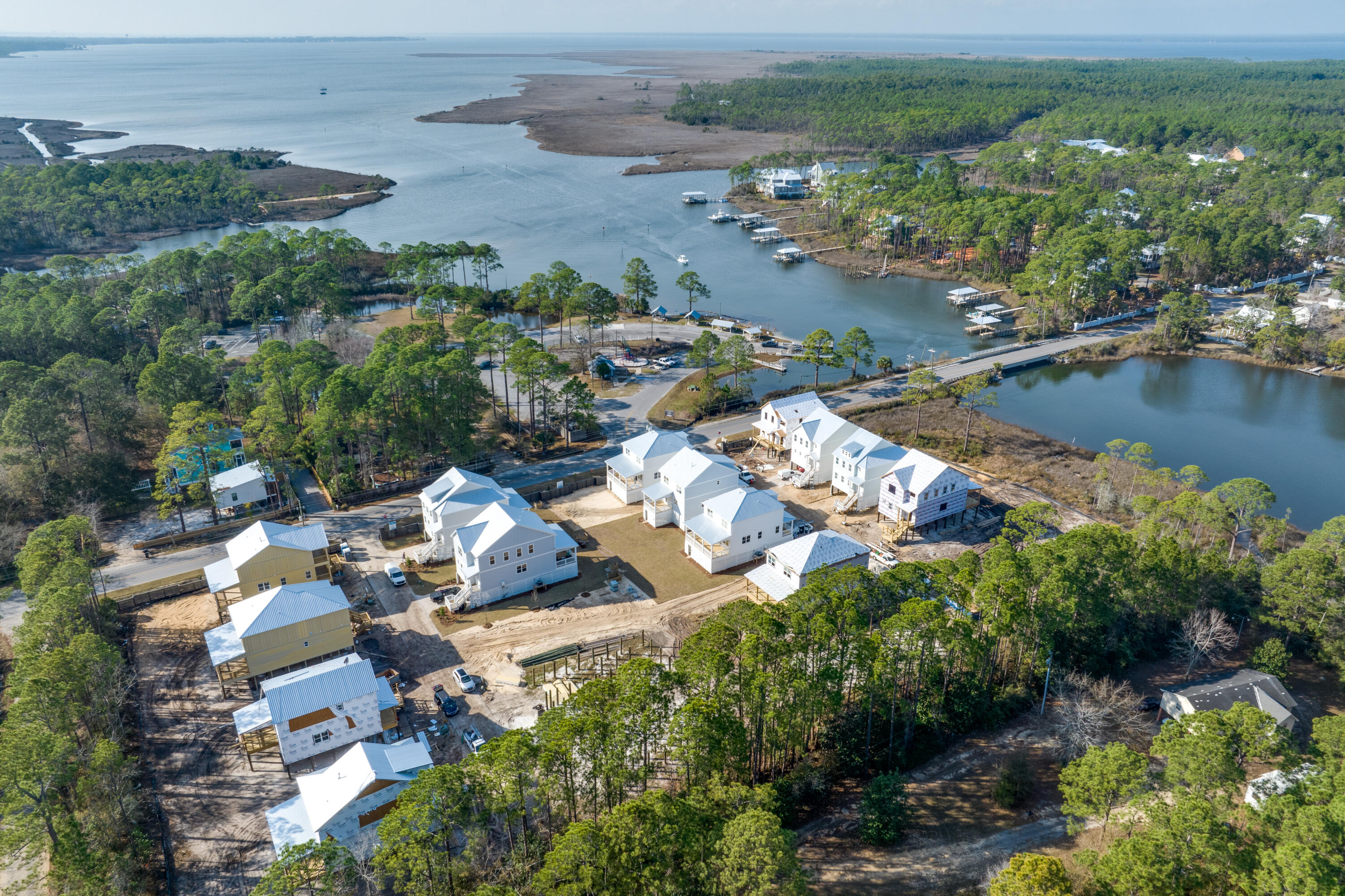 40 Mckenna Way Santa Rosa Beach, FL 32459 - Photo 7 of 61 an aerial view of a houses with a lake view