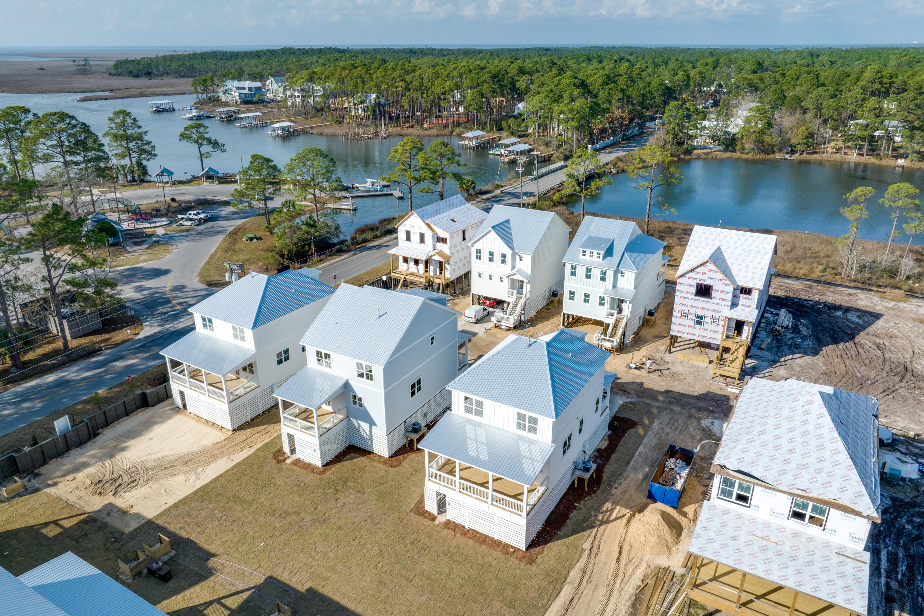 40 Mckenna Way Santa Rosa Beach, FL 32459 - Photo 8 of 61 an aerial view of a house with a lake view