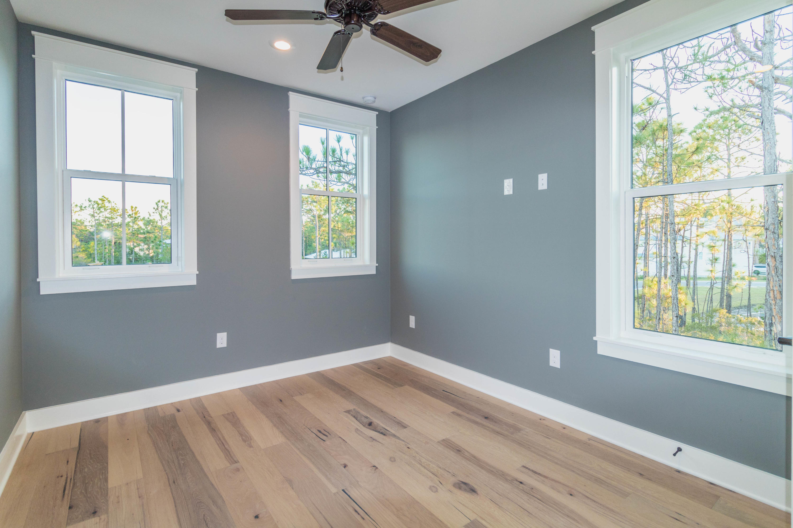 228 Ridgewalk Circle Santa Rosa Beach, FL 32459 - Photo 4 of 21 a view of an empty room with wooden floor and a window