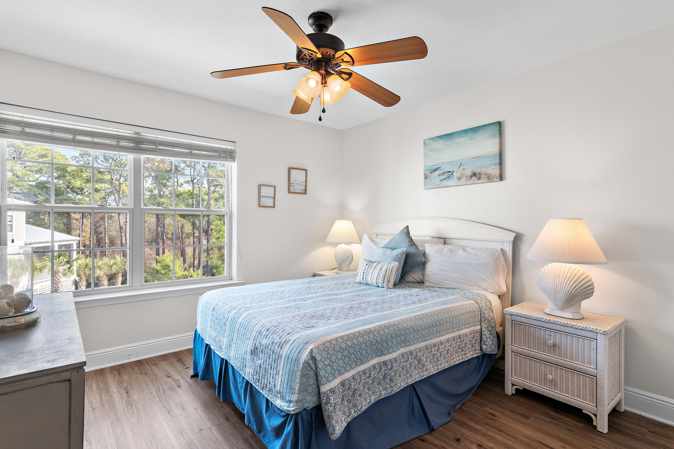 19 Charming Way Santa Rosa Beach, FL 32459 - Photo 29 of 52 a bedroom with a bed and a large window