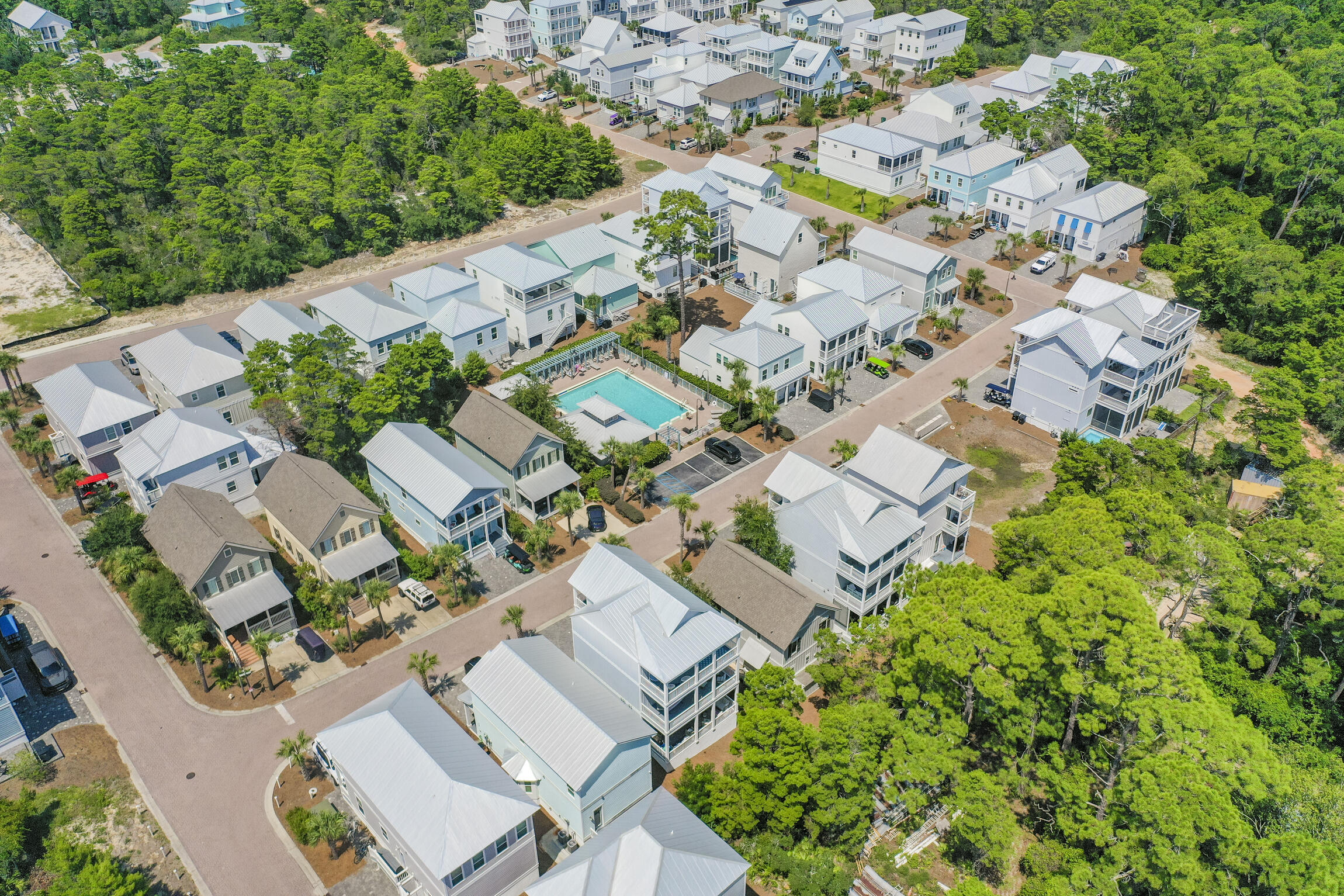 19 Charming Way Santa Rosa Beach, FL 32459 - Photo 51 of 52 an aerial view of residential house with an outdoor space