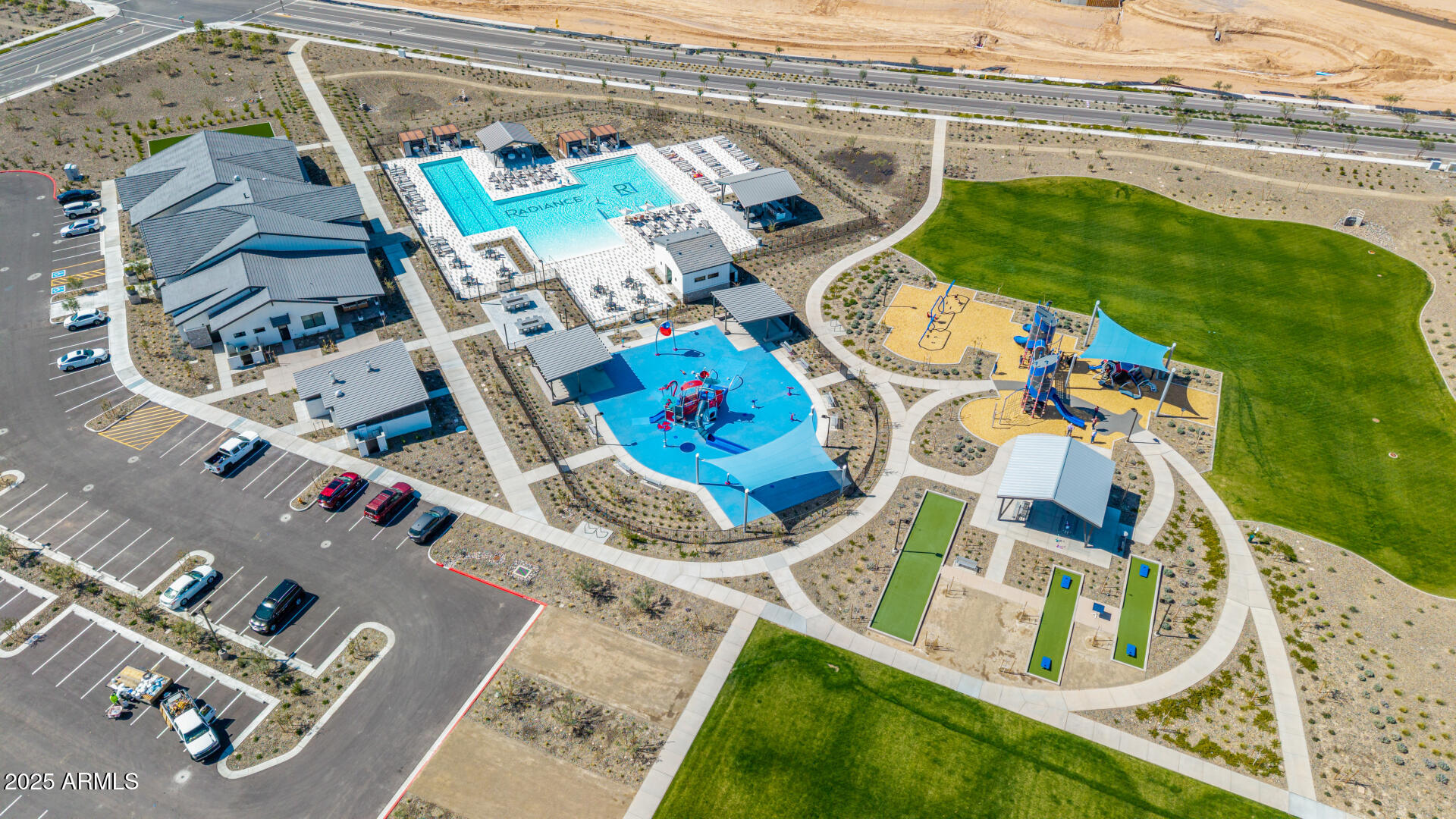 2475 West Spaulding Avenue Apache Junction, AZ 85120 - Photo 55 of 58 an aerial view of a house swimming pool and outdoor space