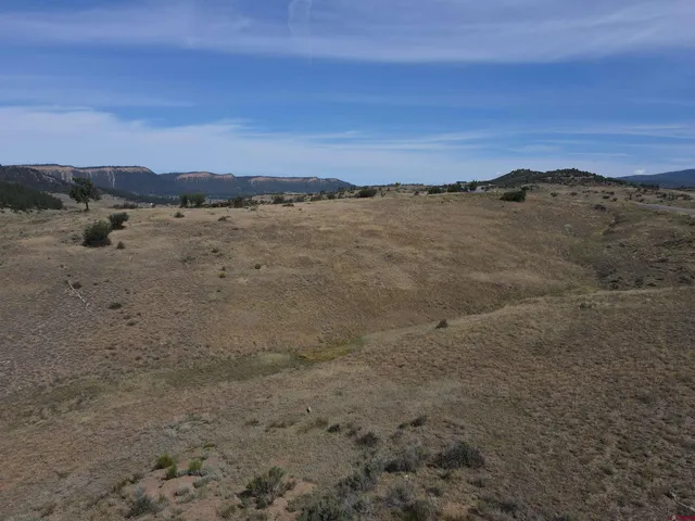 a view of an outdoor space and mountain view