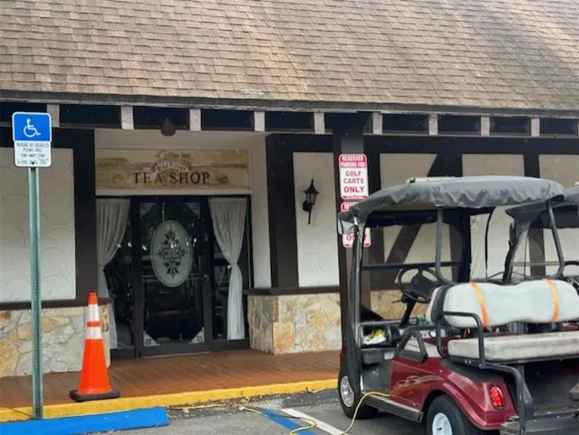 a car parked in front of a building