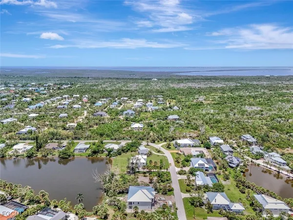 an aerial view of residential building with outdoor space