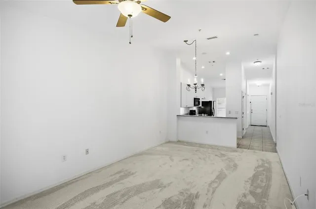 a view of a kitchen with a sink