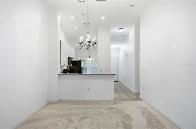 a view of an empty room