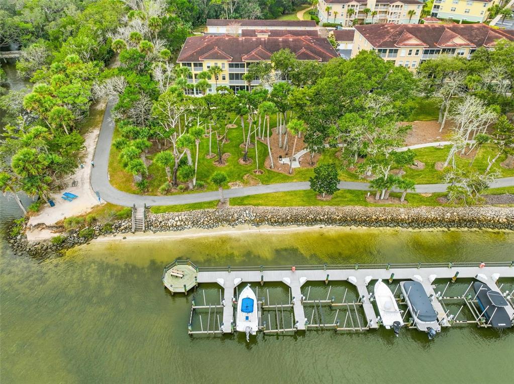 100 Canopy Walk Lane, Unit 133 Palm Coast, FL 32137 - Photo 48 of 51 a blue swimming pool is sitting in the middle of a lake