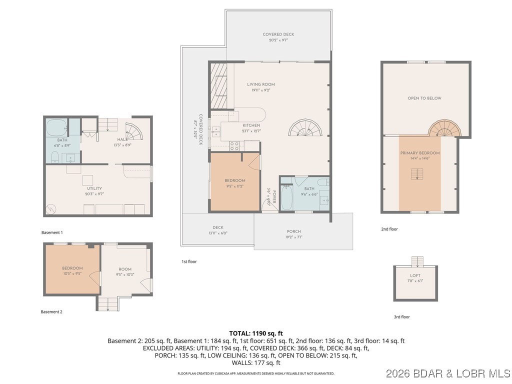 39 Bayview Cove Road Lake Ozark, MO 65049 - Photo 74 of 75 18 Abby Rd. Lake Ozark, MO. floor plan of all floo