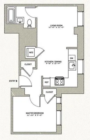 $799,000 | 416 West 52nd Street, Unit 611 | Hell's Kitchen