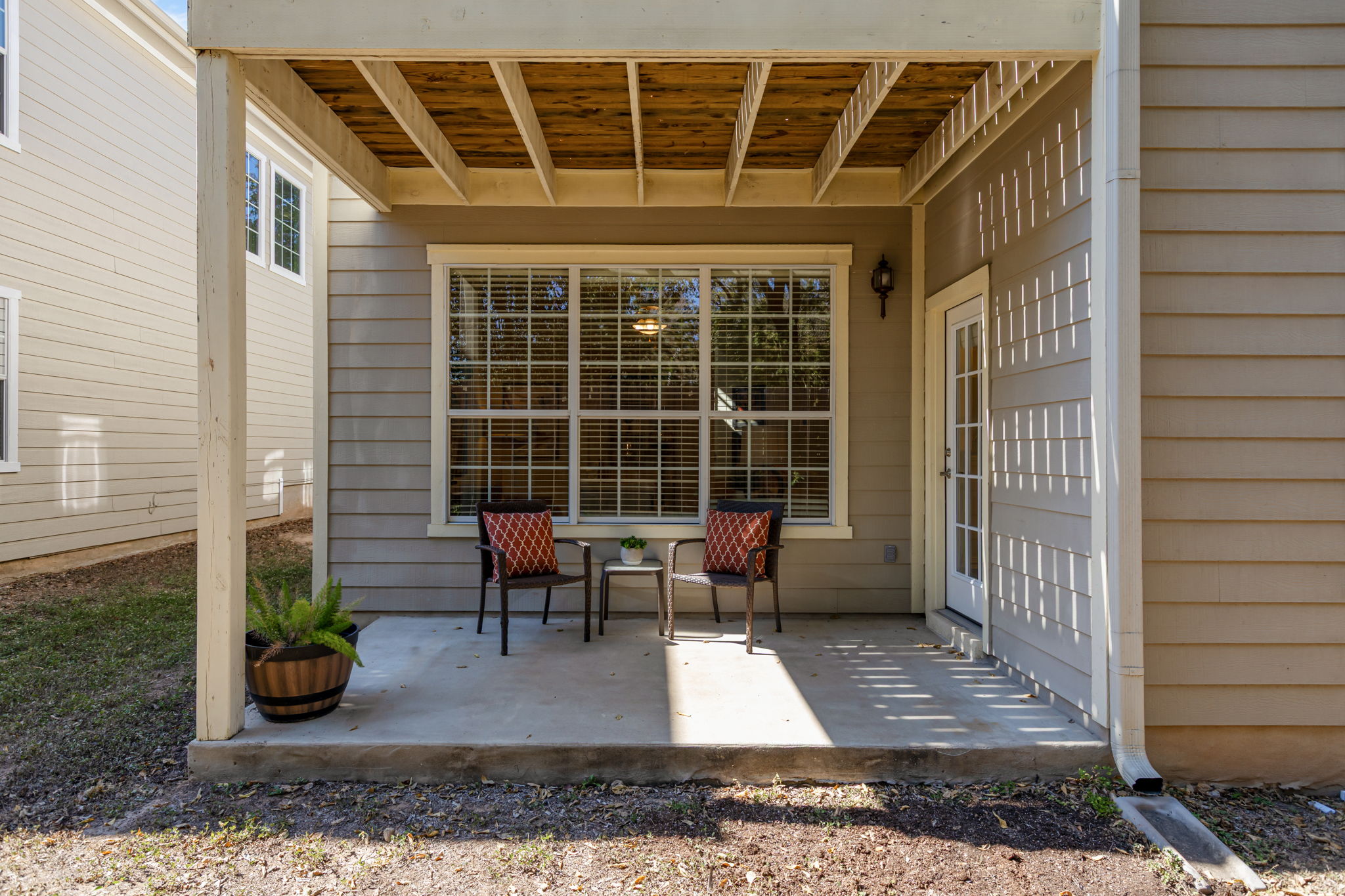 6715 Windrift Way, Unit 20 Austin, TX 78745 - Photo 37 of 38 Outdoor Rear Porch