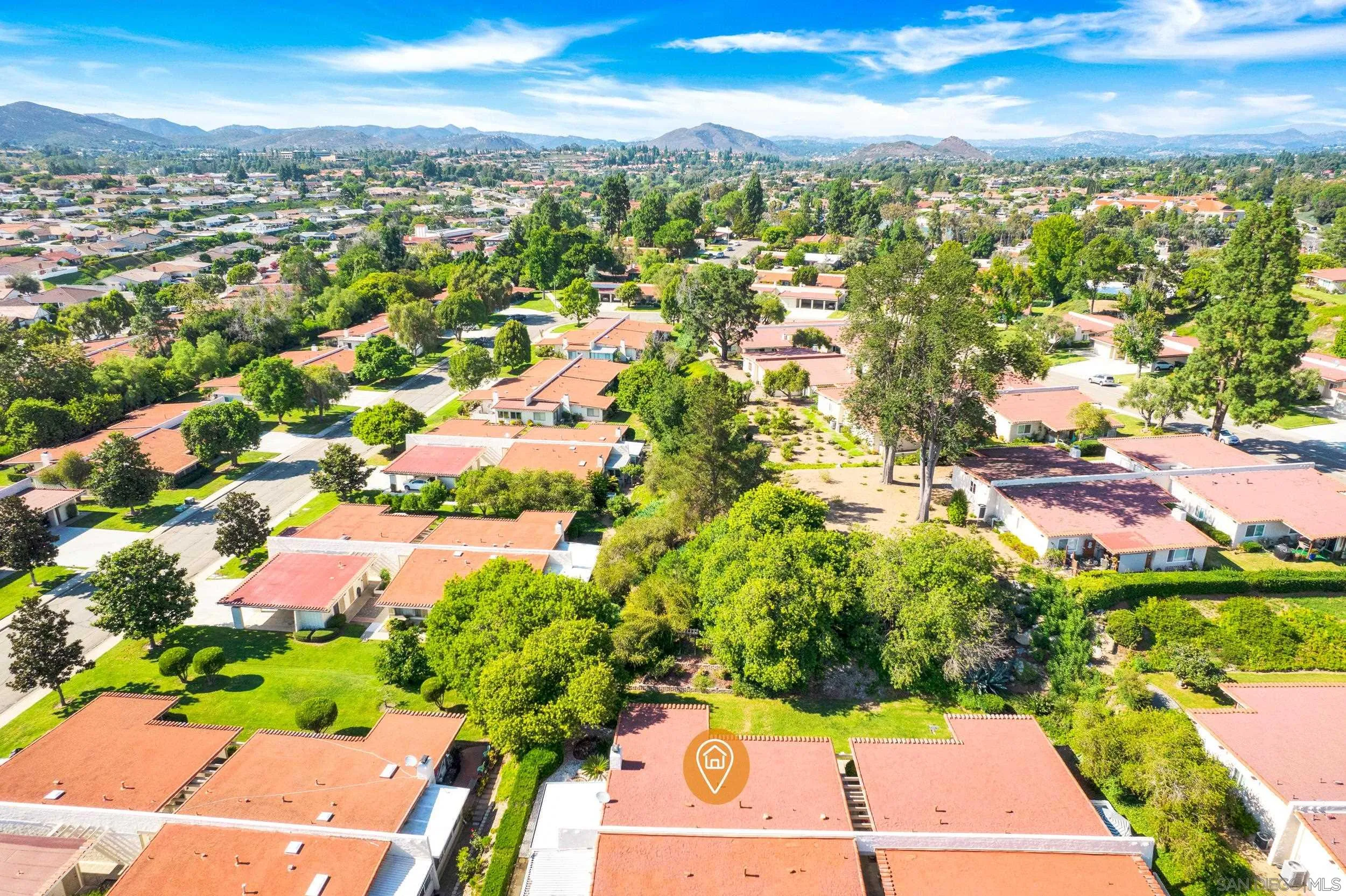12424 Rios Road San Diego, CA 92128 - Photo 35 of 35 an aerial view of residential houses with outdoor space and street view