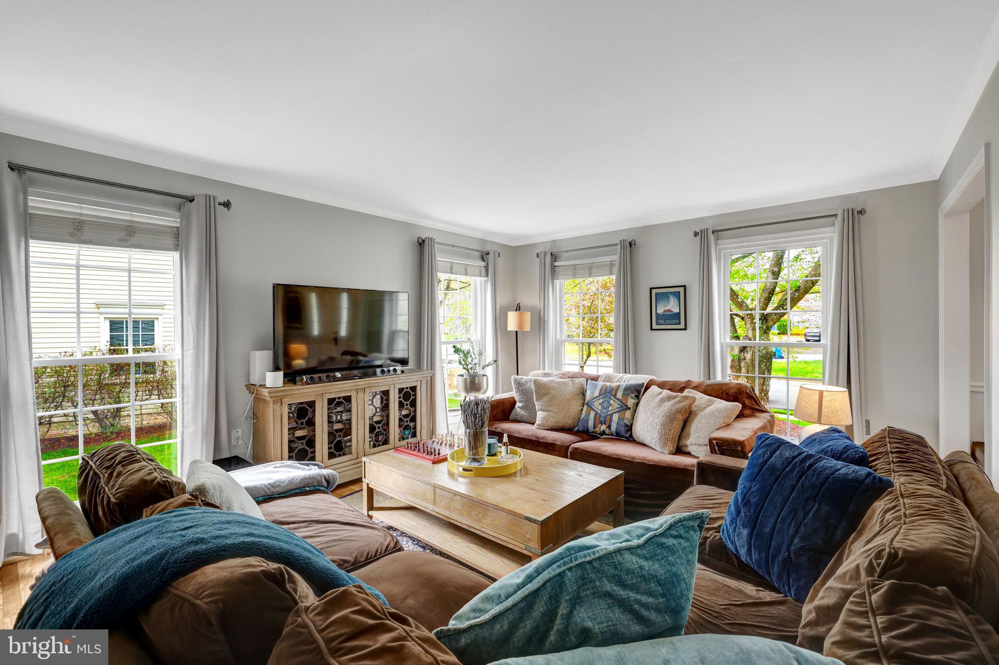 44116 Bristow Circle Ashburn, VA 20147 - Photo 12 of 79 a living room with furniture and a flat screen tv