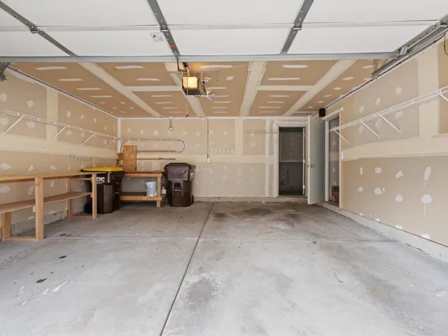a view of a garage room