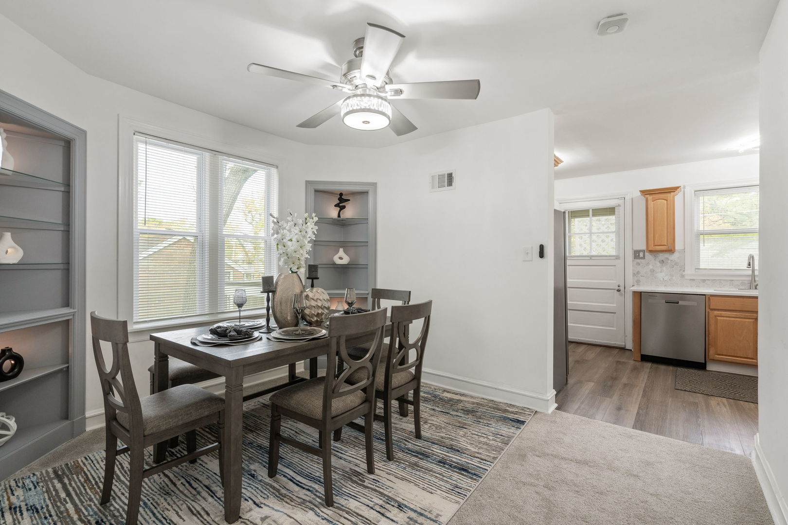 1600 Pine Road Homewood, IL 60430 - Photo 8 of 28 a view of a dining room with furniture window and wooden floor