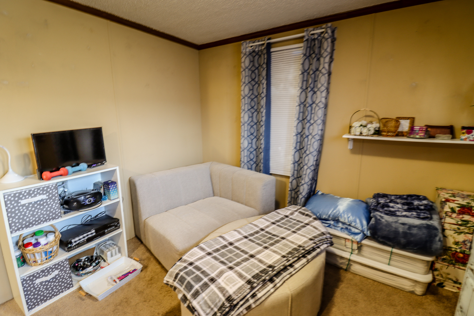 50 Cherry Lane Bourbonnais, IL 60914 - Photo 12 of 18 a bedroom with a bed and a flat screen tv