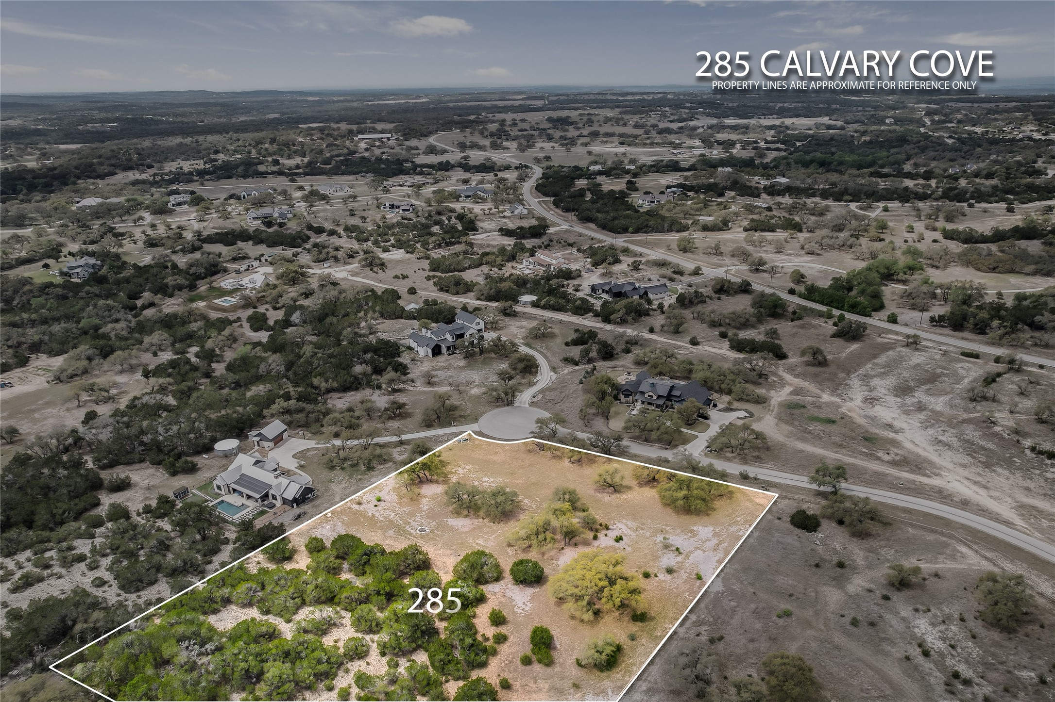 285 Calvary Cove Dripping Springs, TX 78620 - Photo 6 of 17 a view of a dry yard