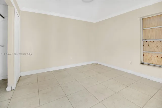 a view of an empty room