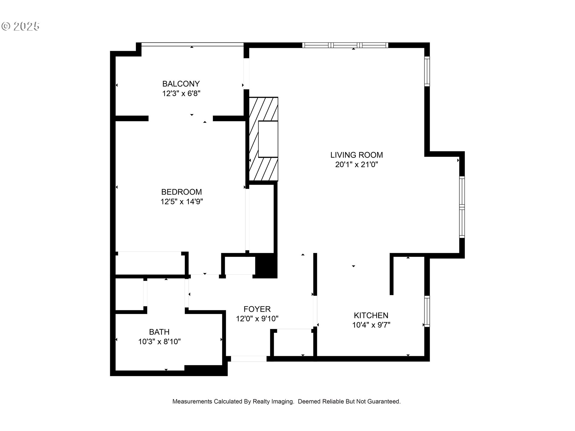 305 South Montgomery Street, Unit 404 Portland, OR 97201 - Photo 21 of 21 Floor Plan