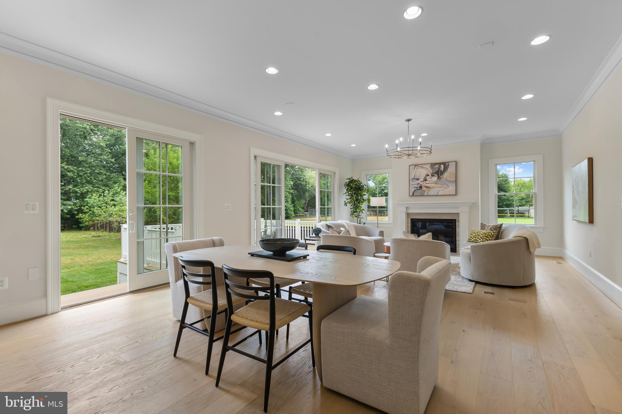 8628 Plymouth Road Alexandria, VA 22308 - Photo 14 of 50 a view of a dining room with furniture window and outside view