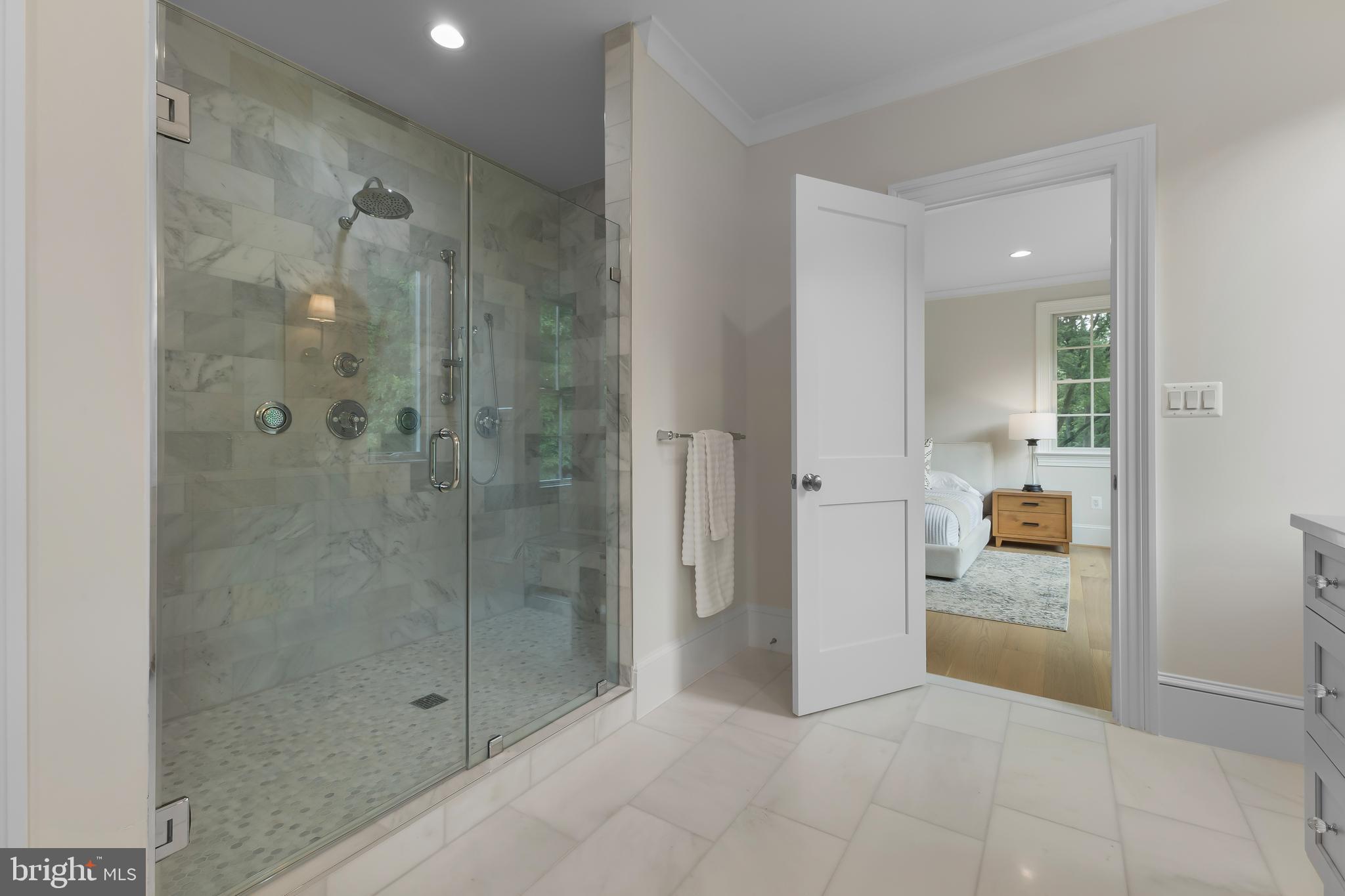 8628 Plymouth Road Alexandria, VA 22308 - Photo 31 of 50 a bathroom with a shower and a sink