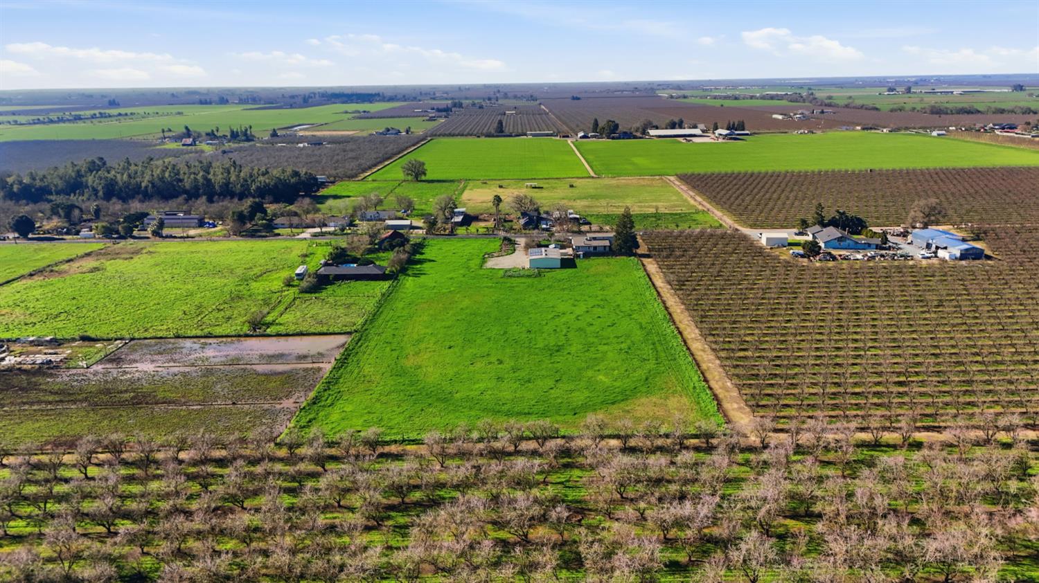 16166 Lawrence Road Escalon, CA 95320 - Photo 47 of 56 an aerial view of a houses with outdoor space