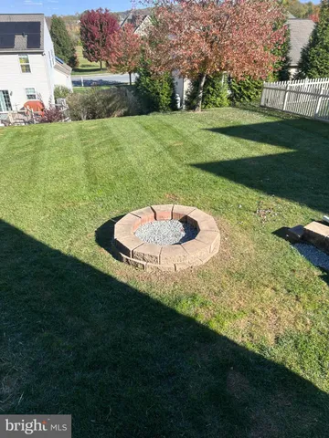 a view of a golf course with a garden