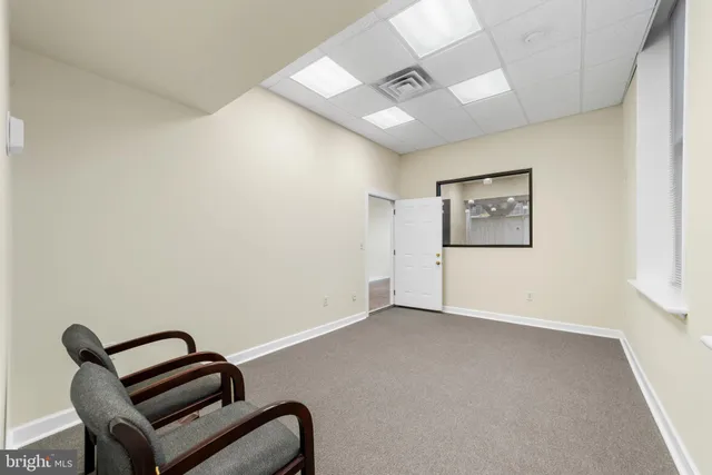 a view of a hallway with a elevator