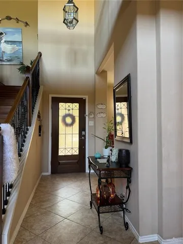 a workspace with furniture and window