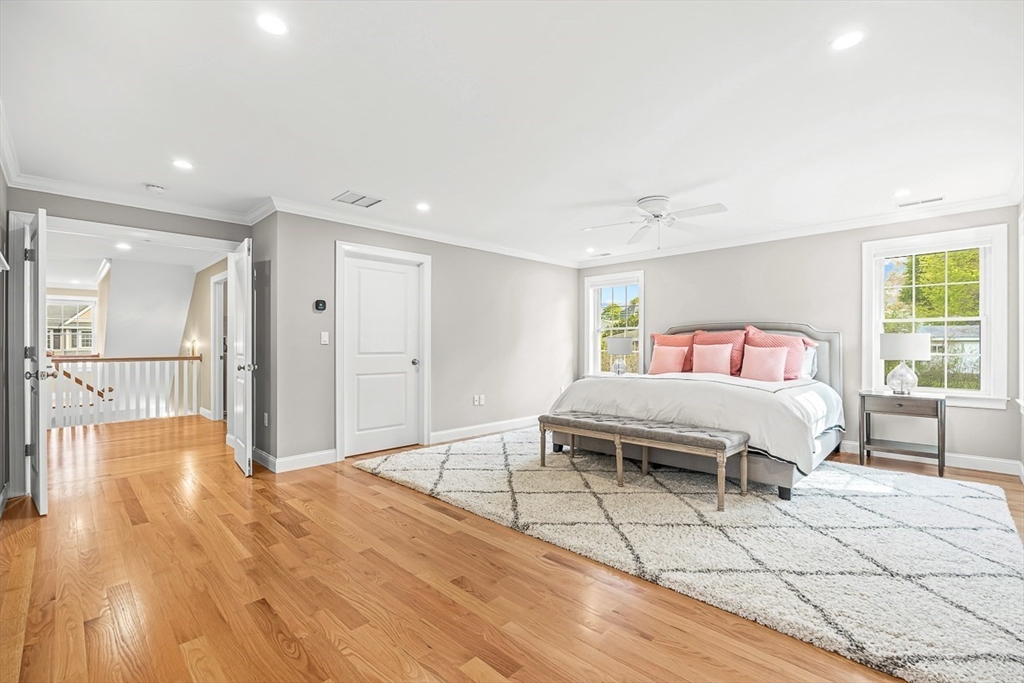 15 Maryvale Road Burlington, MA 01803 - Photo 21 of 42 a bedroom with a bed and wooden floor