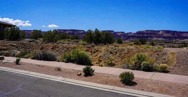 a view of a city with sunset